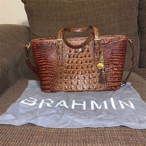 are brahmin bags real crocodile.